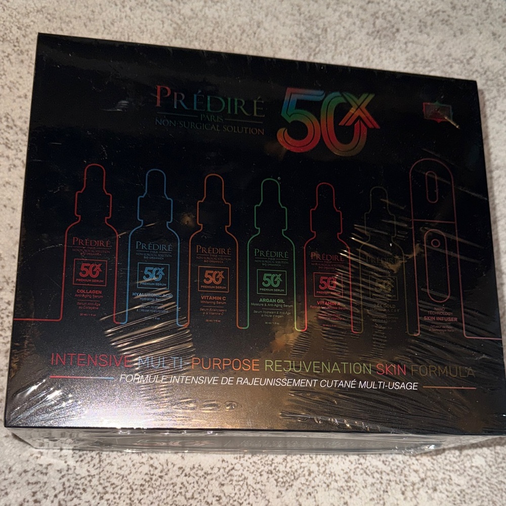 Prédiré Paris Skincare Tool Set solution with mist spray 50x
